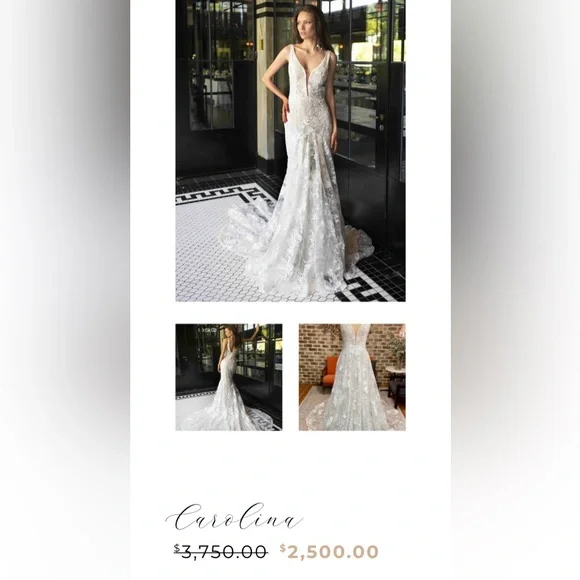 NWT Rish Bridal wedding dress (2-in-1 : A-line & fit and flare) - Picture 4 of 9